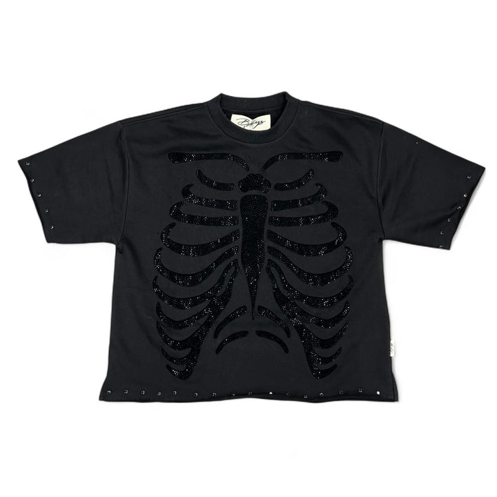 BKYS T1285 Hurt Cropped Tee Black