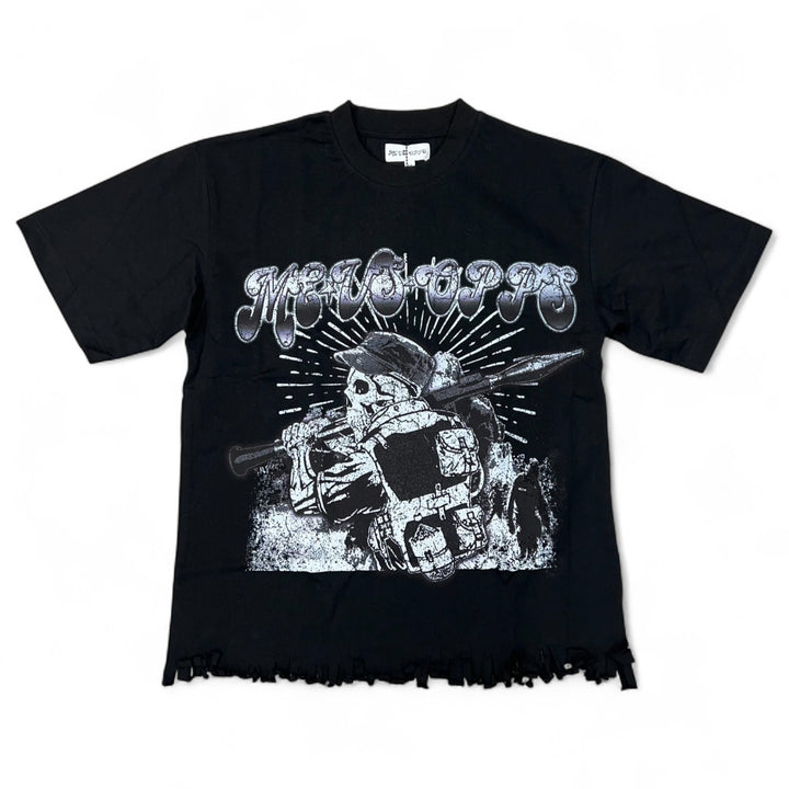 Me Vs Opps Honorable Fighter Crop Tee Grey
