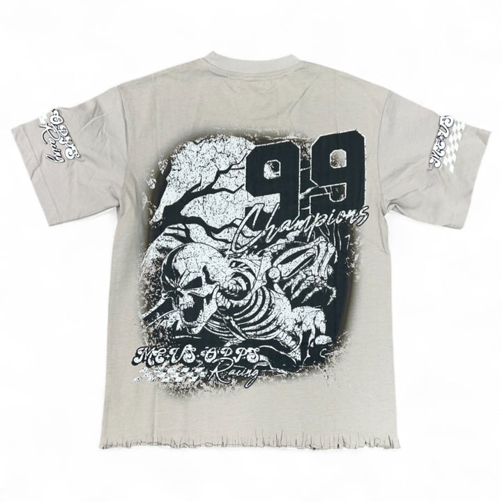 Me Vs Opps 99 Champions Crop Tee Grey