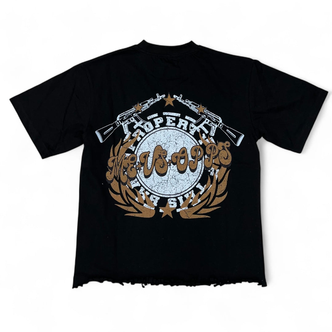 Me Vs Opps Born To Resist Crop Tee