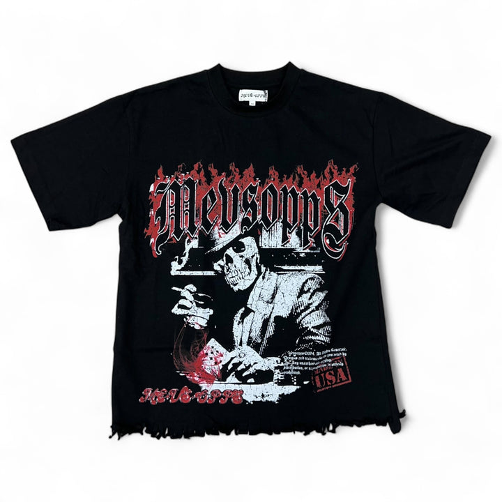 Me Vs Opps Plan B Crop Tee Black