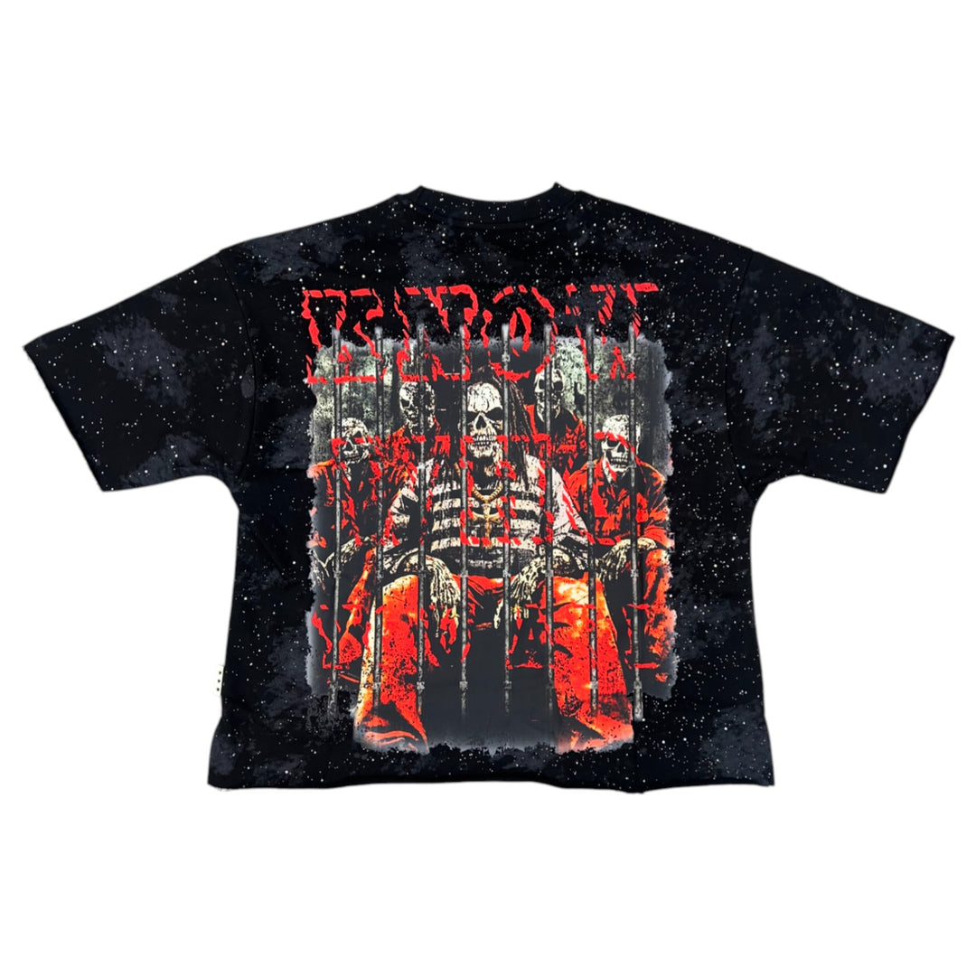 BKYS T1326 No Limit Cropped Tee Black