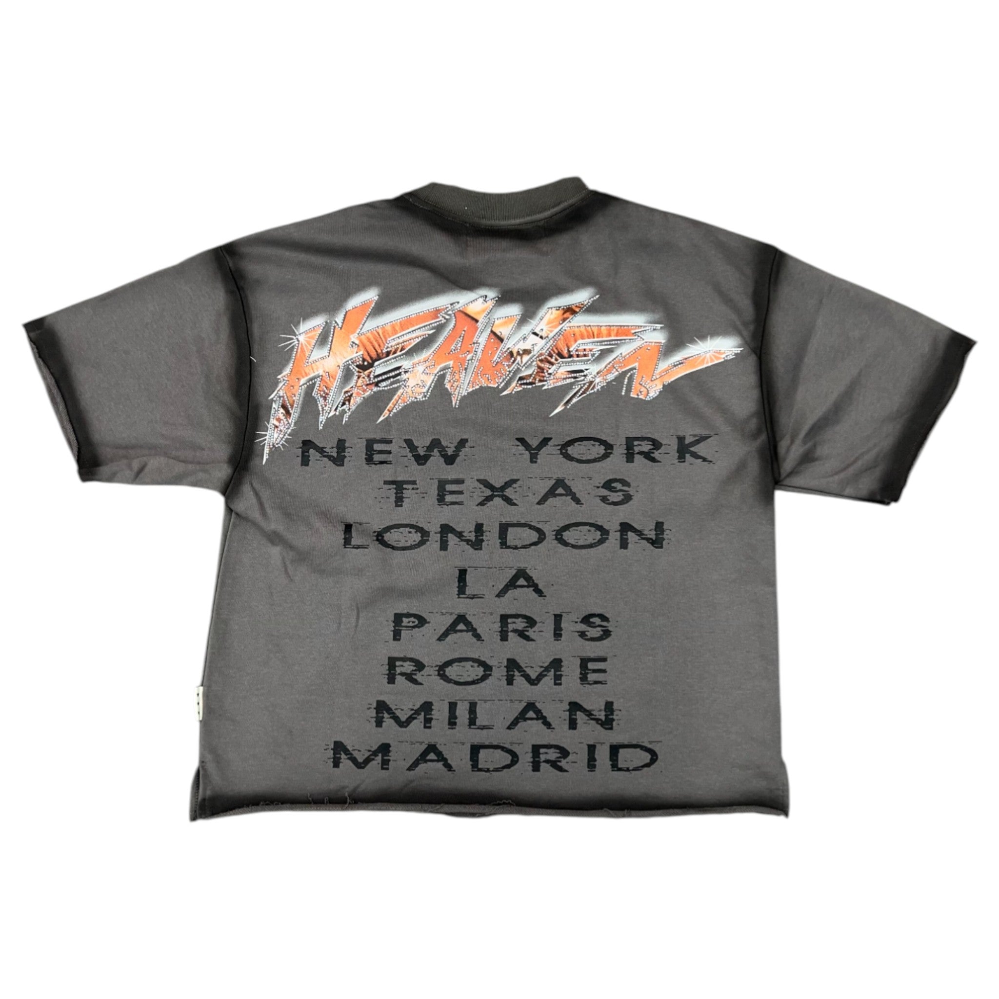 BKYS T1336 Heaven Cropped Tee Grey – Purple Carpet Miami