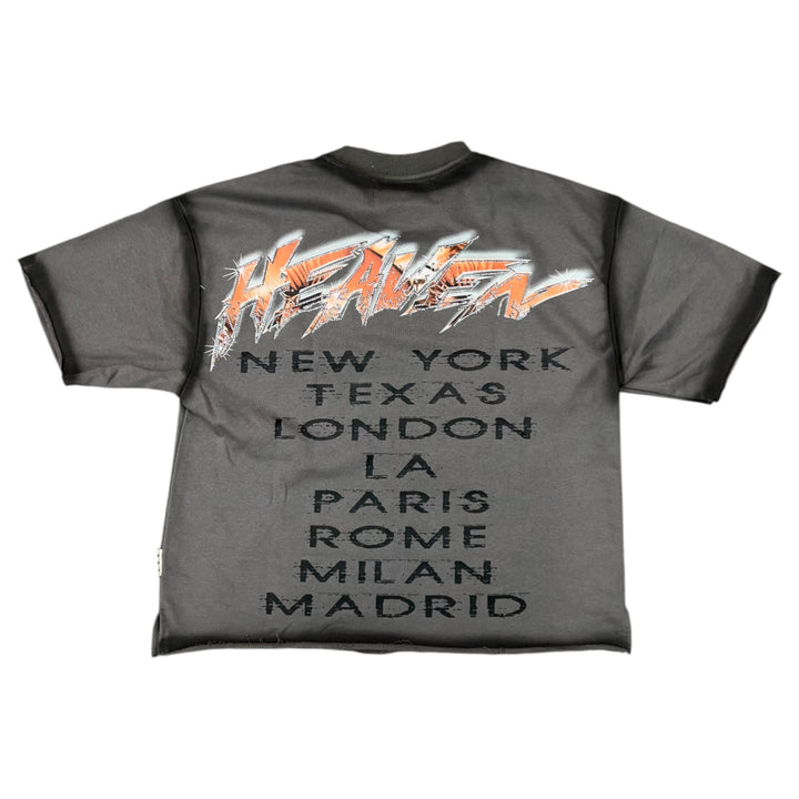 BKYS T1336 Heaven Cropped Tee Grey