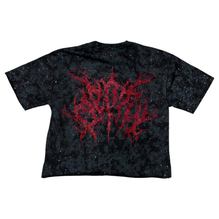 BKYS T1333 Prayer Cropped Tee Black