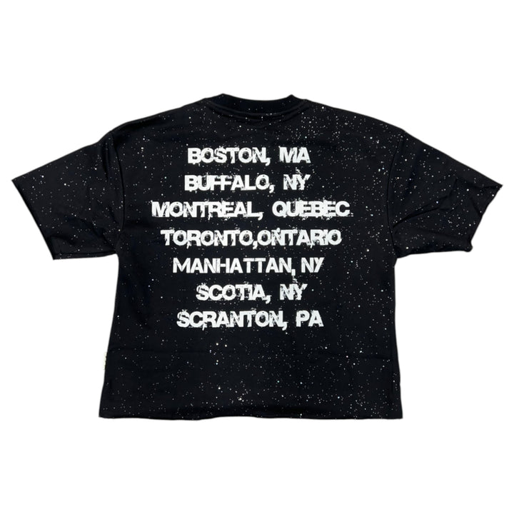 BKYS T1324 Monster Cropped Tee Black