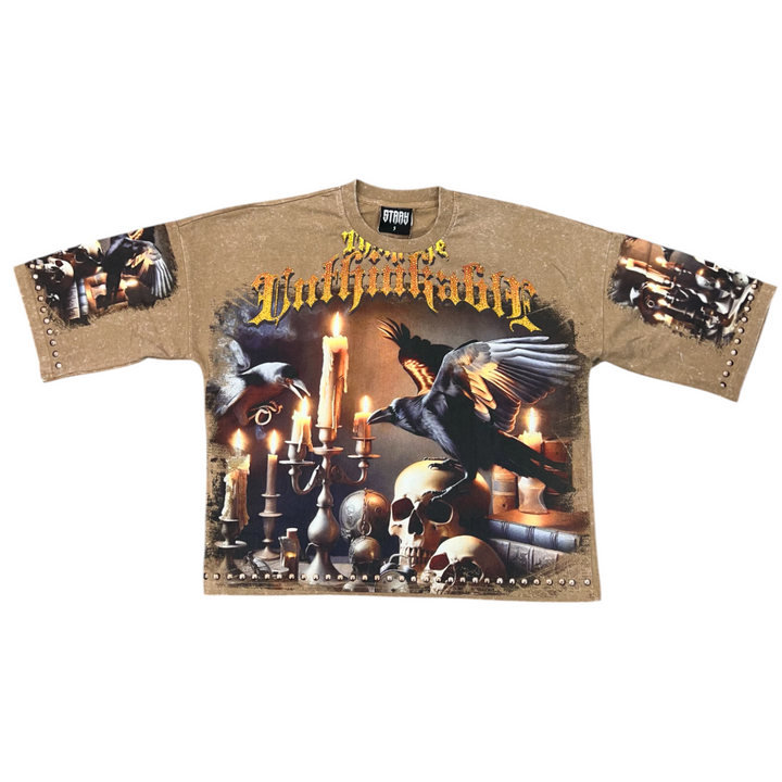 Stray Dream Without Fear 3/4 Sleeve Tee Chestnut