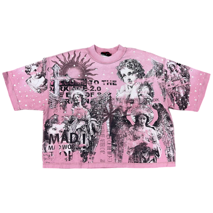 Rare Peace Crop Shirt Pink