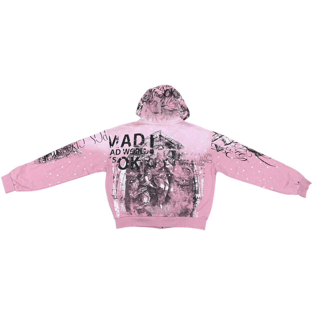 Rare Peace RK5043 Hoodie Pink
