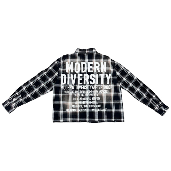 Kleep Plaid Crop Shirt Umbro Black
