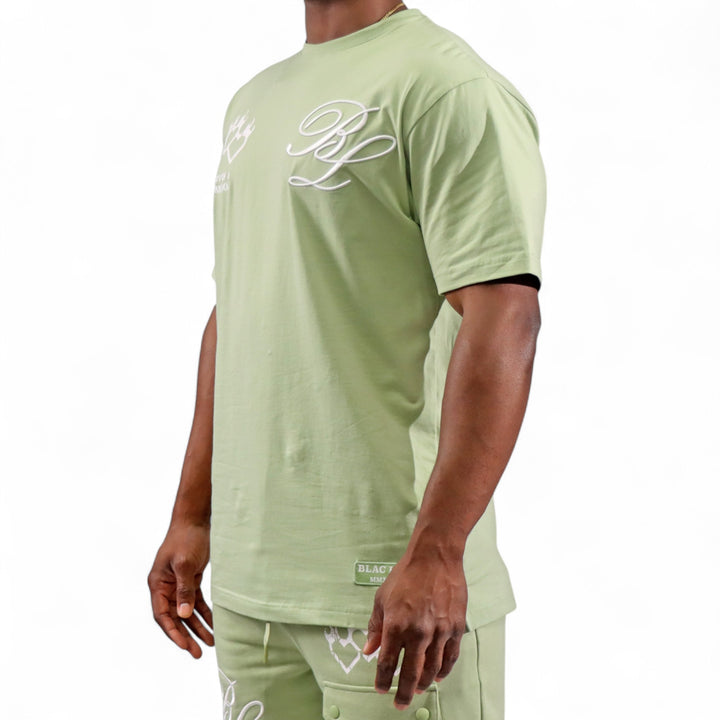 Blac Leaf Triple Heart Sage Big & Tall Shirt
