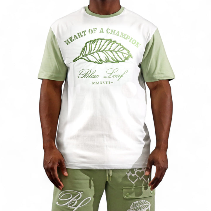 Blac Leaf Heart Of A Champion Sage Shirt