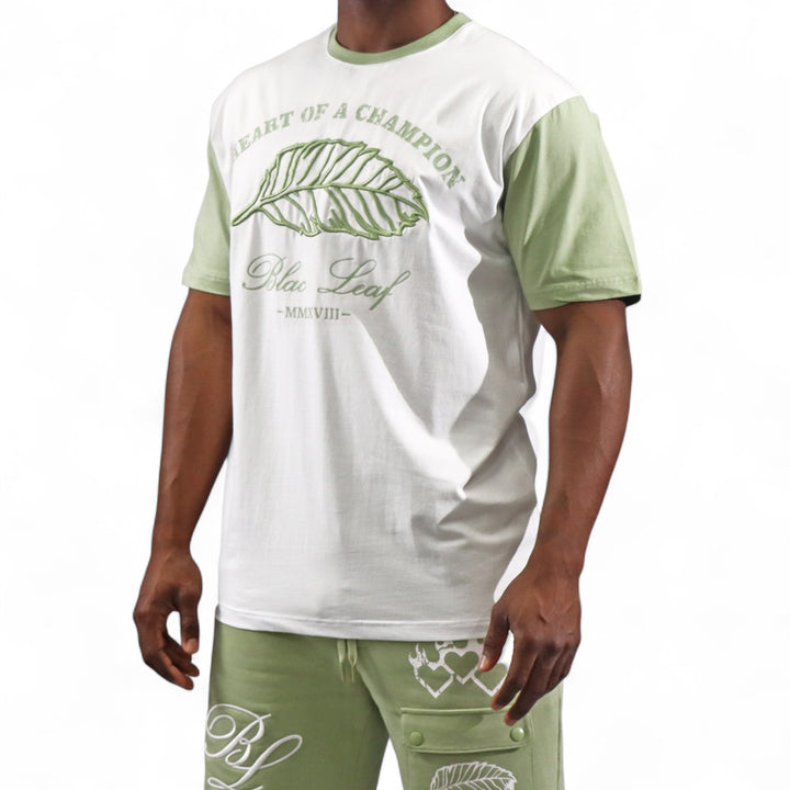 Blac Leaf Heart Of A Champion Sage Shirt
