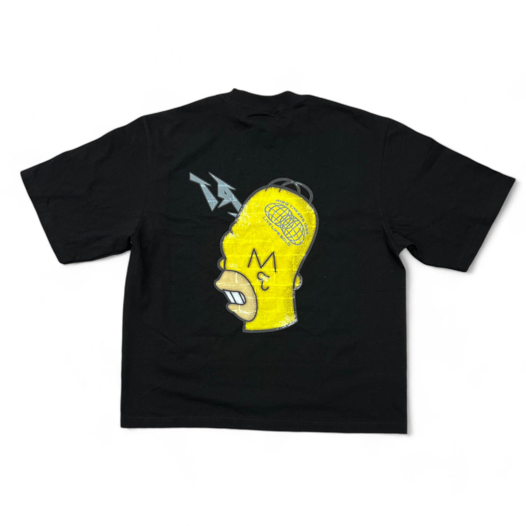 Risq Takers Homer Simpson  Tshirt Blk/Ylw