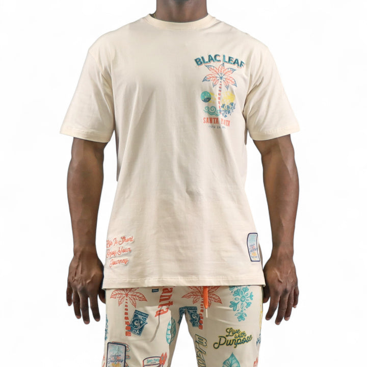Blac Leaf Enjoy Life Big & Tall Shirt Natural