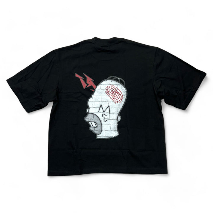 Risq Takers Homer Simpson Red Eye Tshirt Blk/Wht