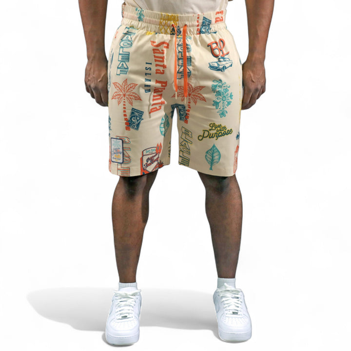Blac Leaf Santa Planta AOP Shorts Natural