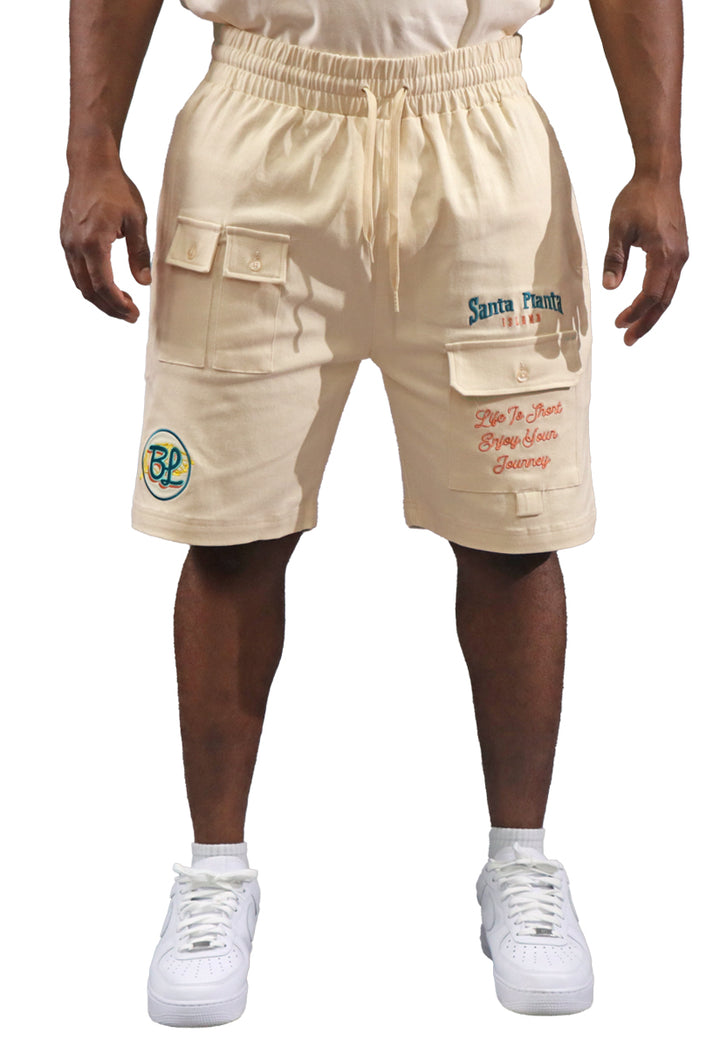 Blac Leaf Celebrate The Journey Utility Shorts Natural