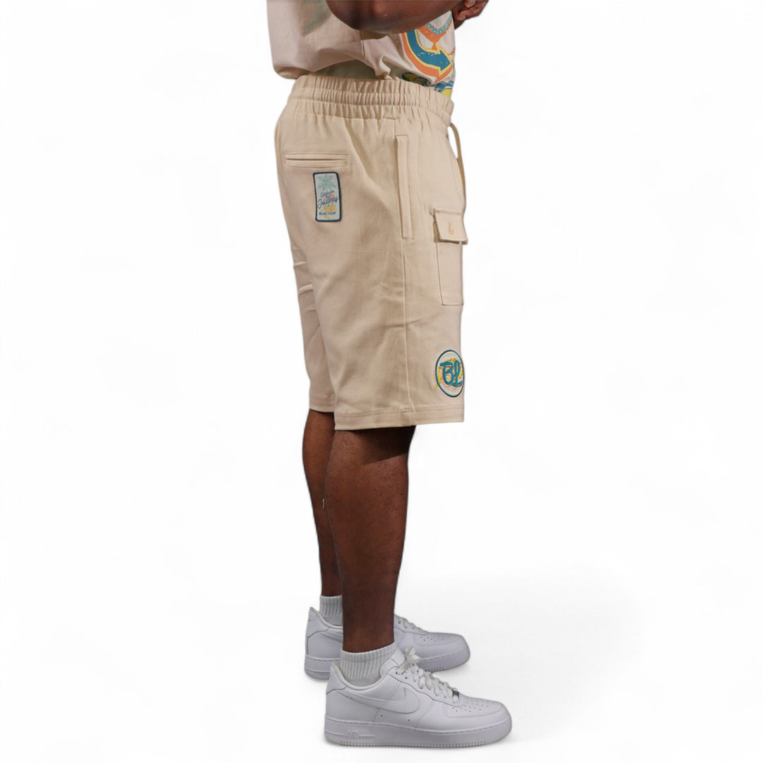 Blac Leaf Celebrate The Journey Big & Tall Utility Shorts Natural