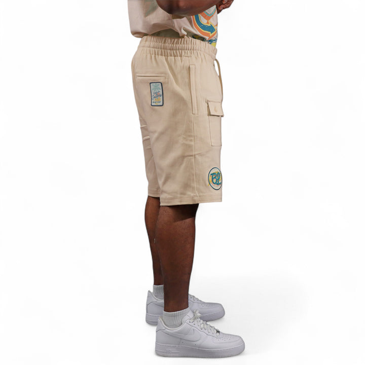 Blac Leaf Celebrate The Journey Big & Tall Utility Shorts Natural