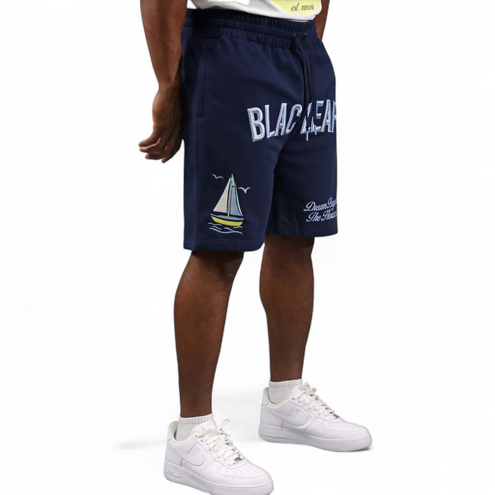 Blac Leaf Dream Beyond Big & Tall Shorts Navy