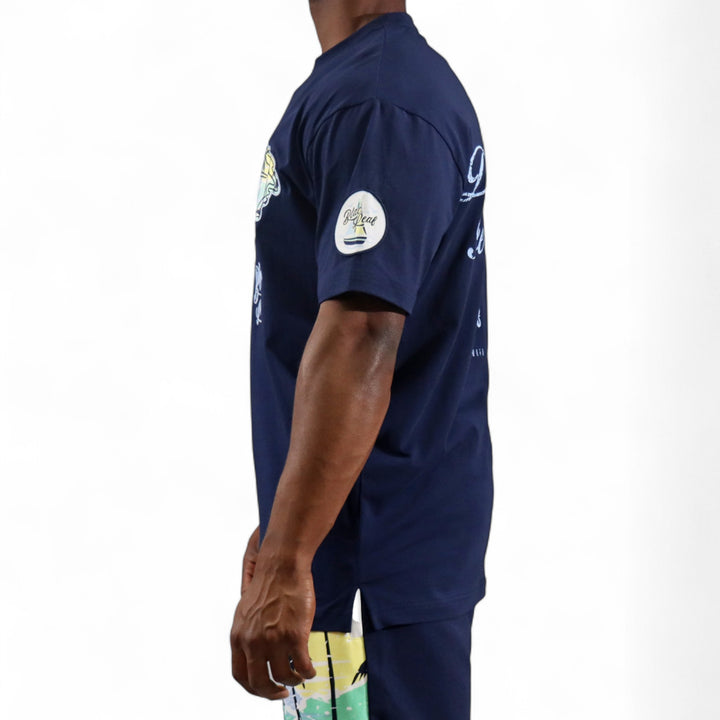 Blac Leaf Beyond The Horizon Big & Tall Shirt Navy