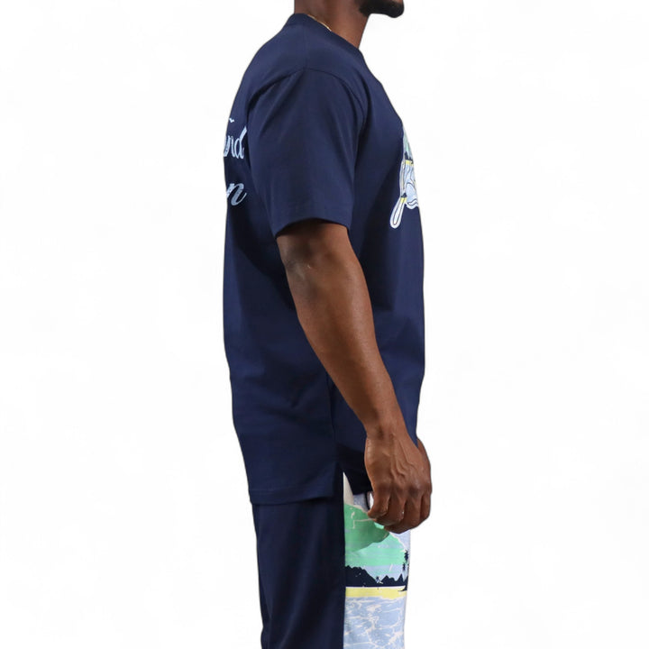 Blac Leaf Beyond The Horizon Big & Tall Shirt Navy