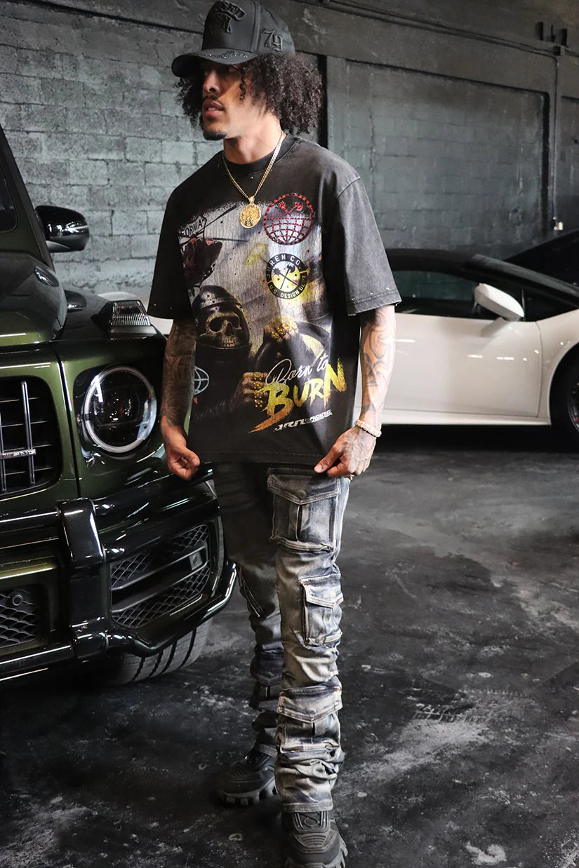 Juren Born To Burn Tee Black