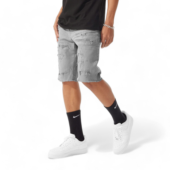 Jordan Craig Shorts w/ Shreds Grey