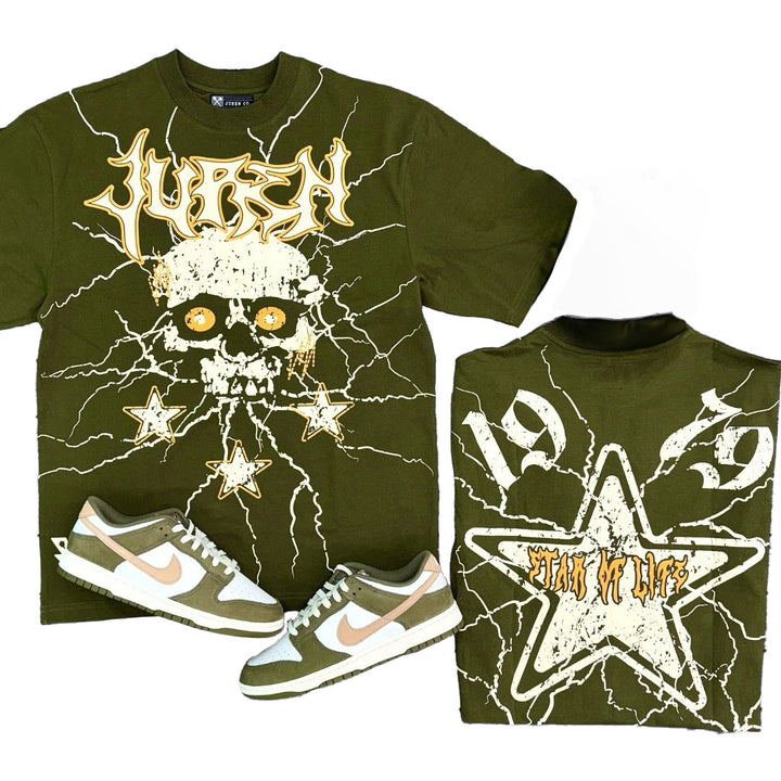 Juren Star Of Life Tee Olive Combo