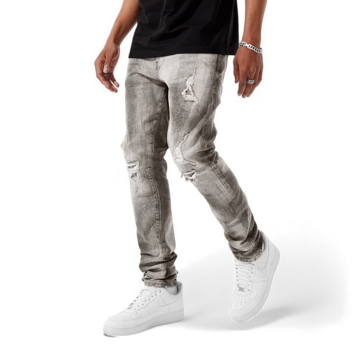 Jordan Craig Sprayed On Mesh Jeans Arctic Grey