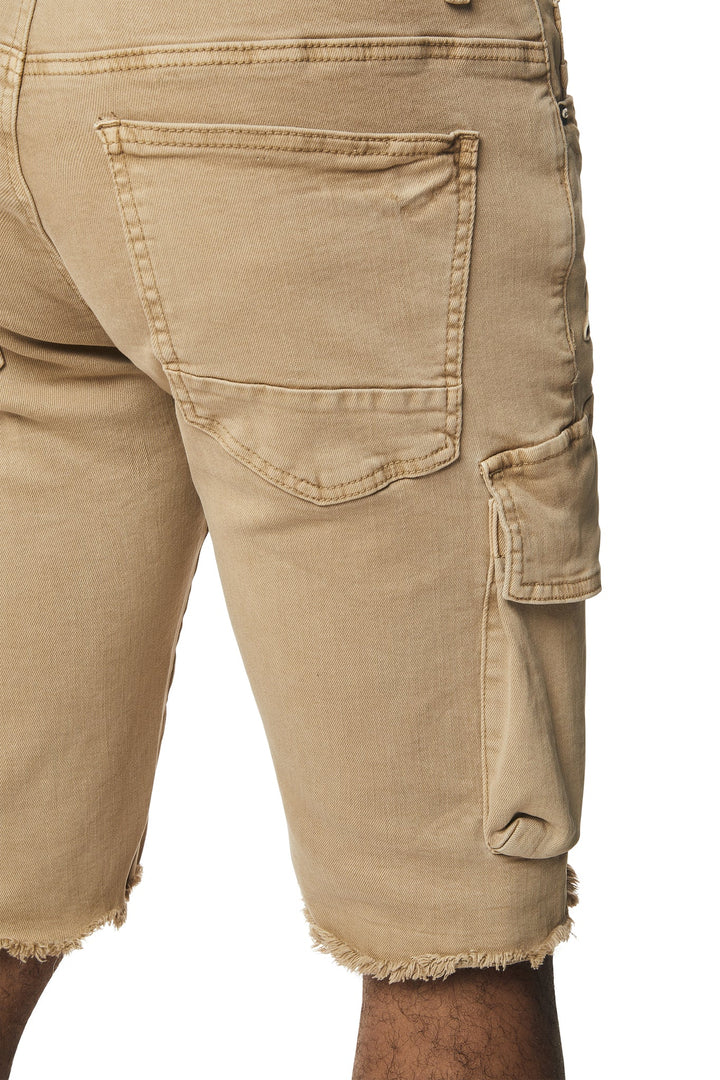 Smoke Rise Forest Collection Cargo Twill Shorts Khaki