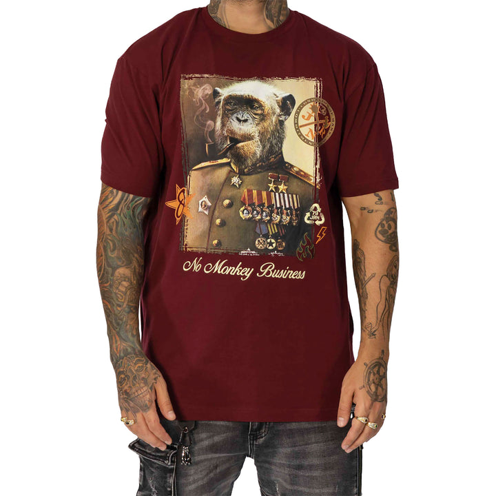 Juren Monkeybiz Tee Burgundy