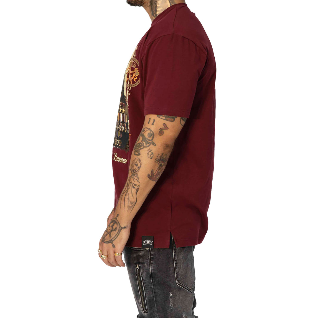 Juren Monkeybiz Tee Burgundy