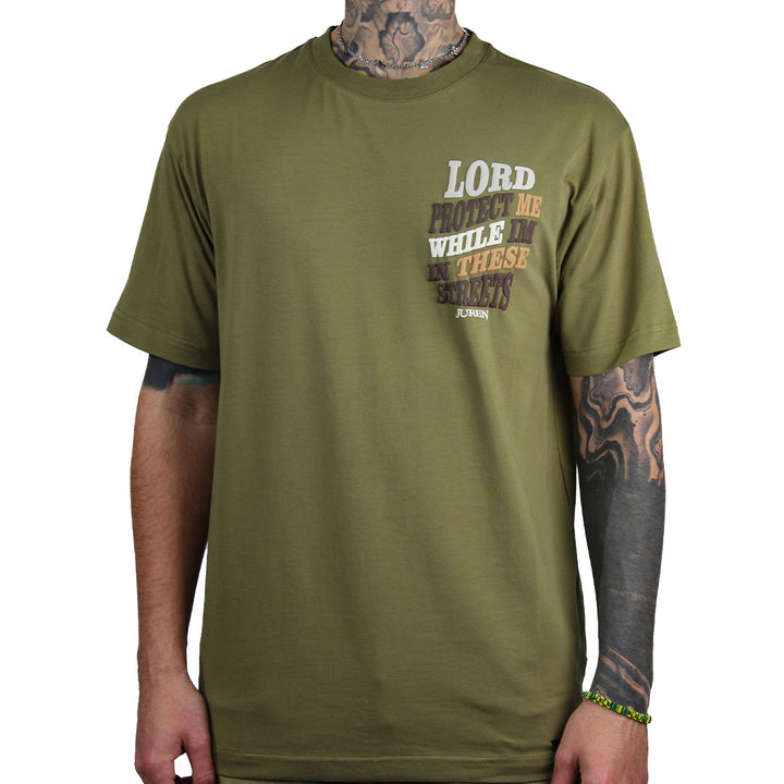 Juren Lord Protect Me Tee Olive