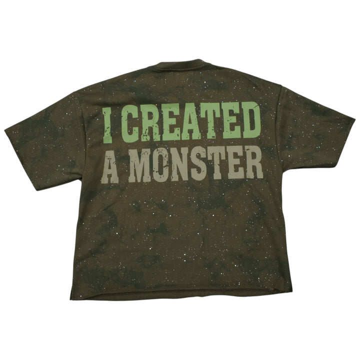 BKYS T1431Route 66 Cropped Shirt Olive