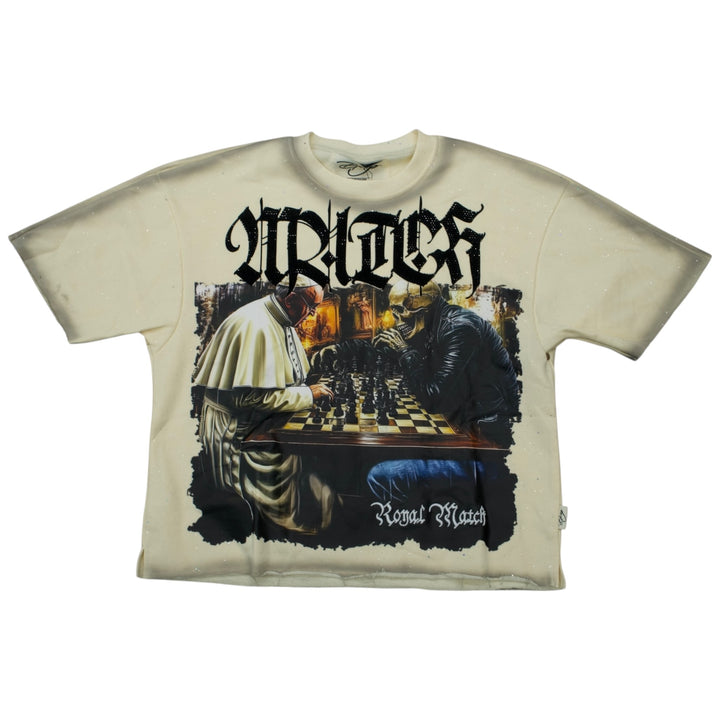 BKYS T1390 Royal Match Cropped Shirt Off White