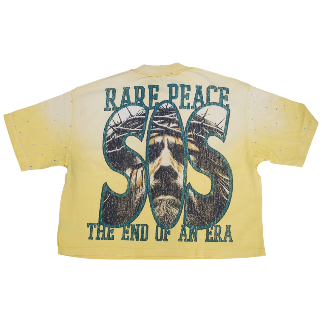 Rare Peace RT5061 Crop Shirt Yellow
