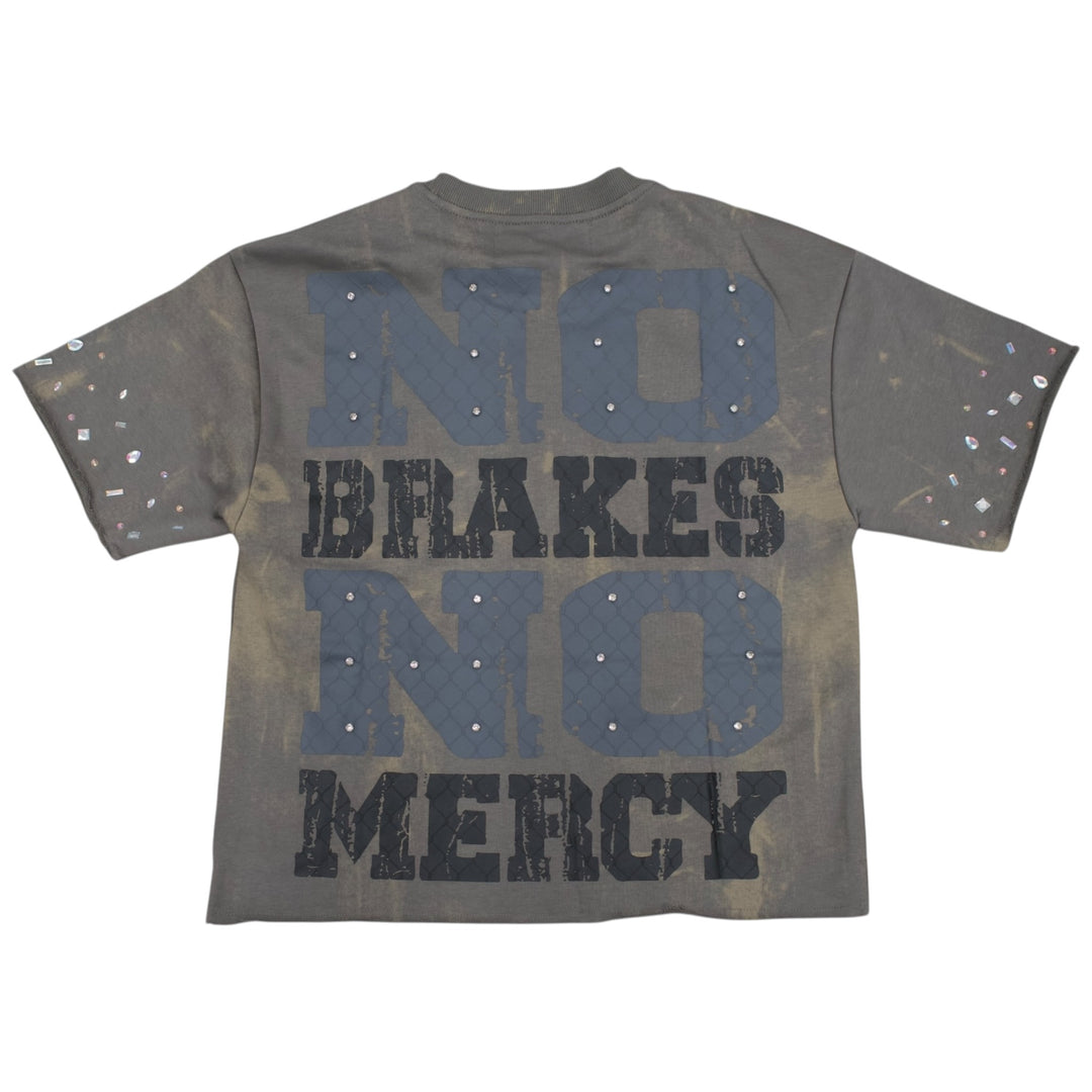 BKYS  Crew Cropped Shirt Grey