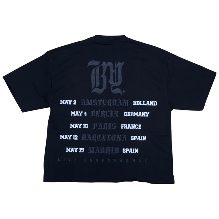 BKYS  Crew Cropped Shirt Washed Black