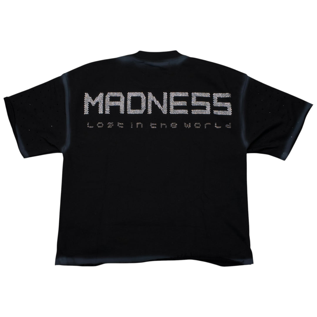 BKYS T1381 Madness Cropped Shirt Black