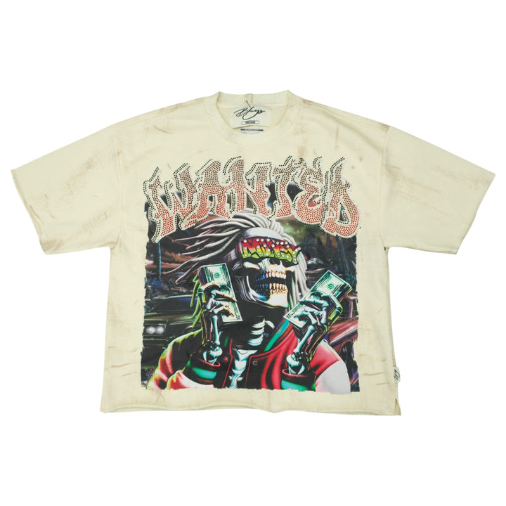 BKYS  Wanted Cropped Shirt Off White