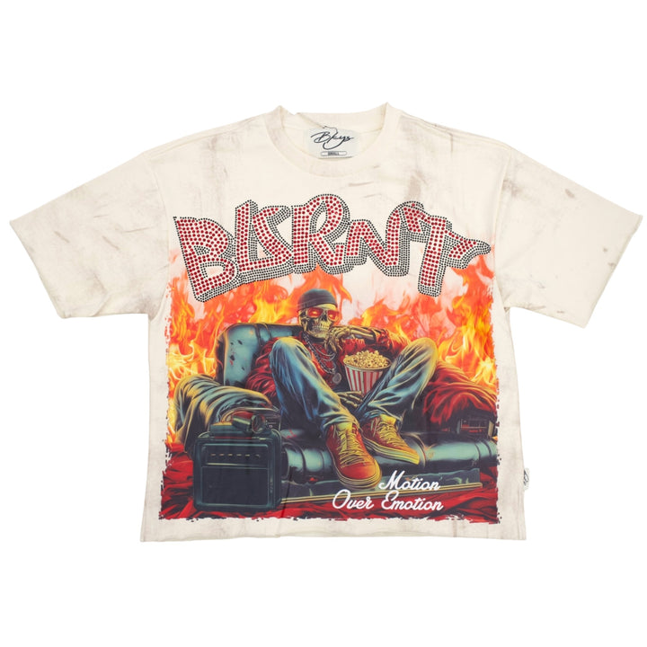 BKYS  Burnt Cropped Shirt Beige