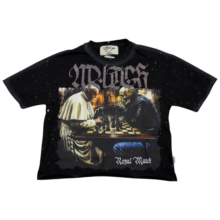 BKYS T1390 Royal Match Cropped Shirt Black