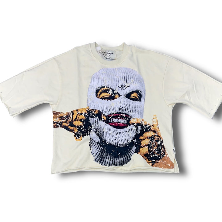 Bkys Grillz Mask Cropped  Tee Nat