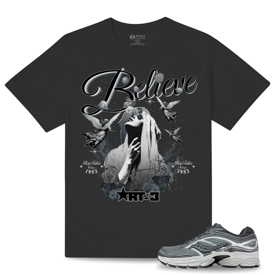 Risq Takers Believe Tee Dark Grey