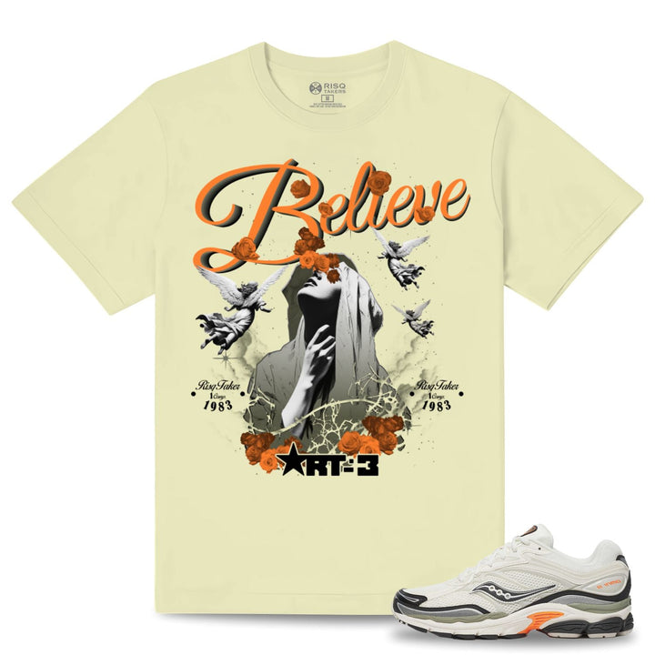 Risq Takers Believe Tee Natural  Combo