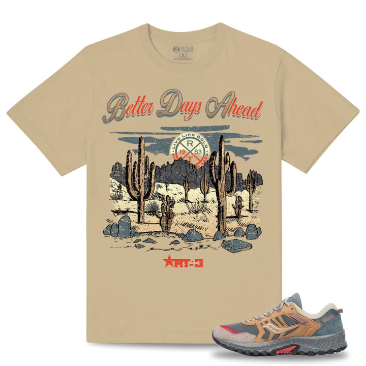 Risq Takers Better Days Ahead Tee khaki/blue/org Combo