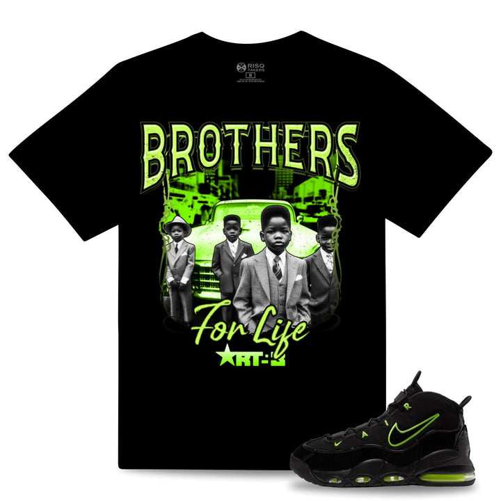 Risq Takers Brothers Tee Black Volt Lime Combo