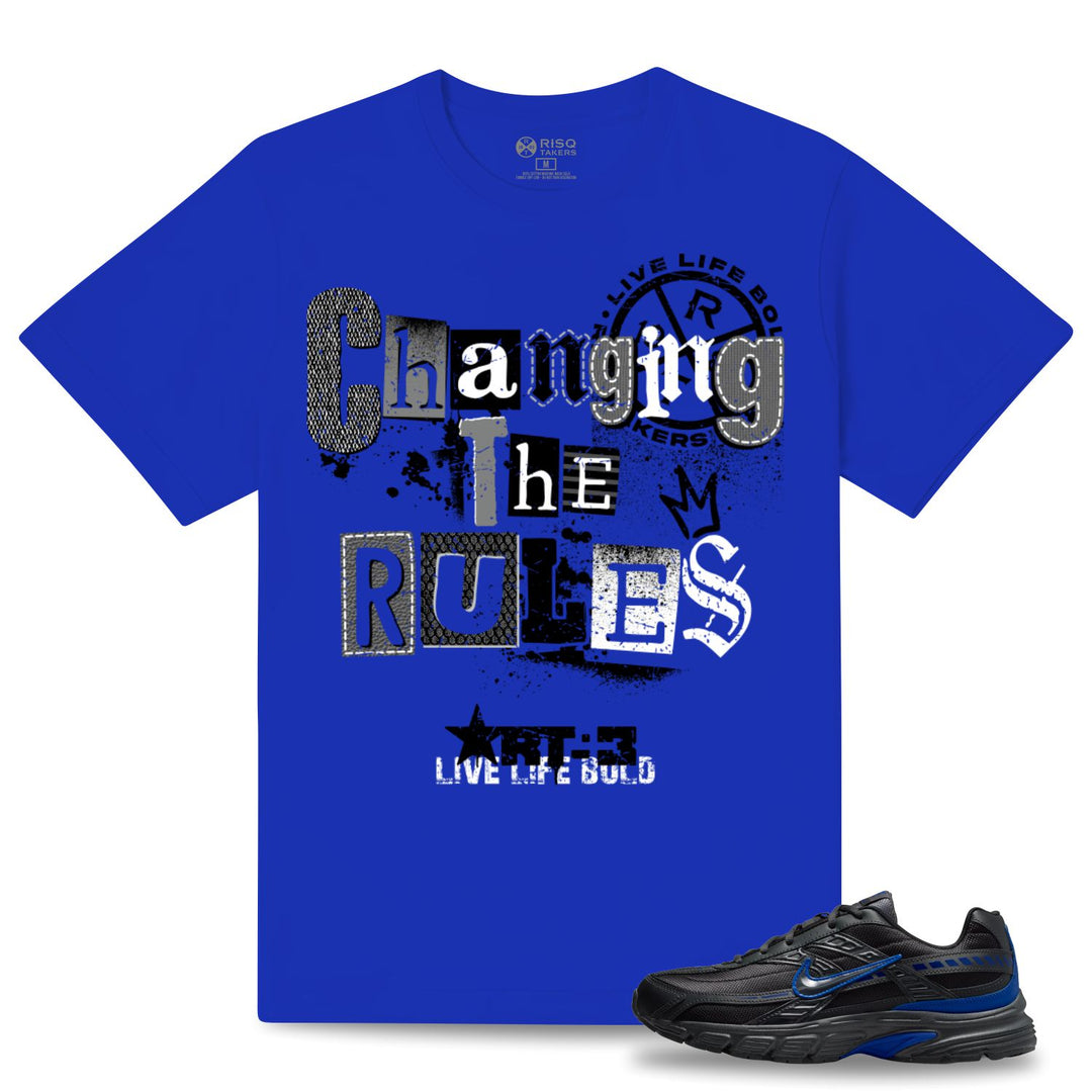 Risq Takers Changing The Rules Tee Royal Blue